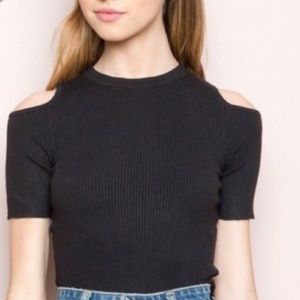 Brandy Melville Cold Shoulder Top